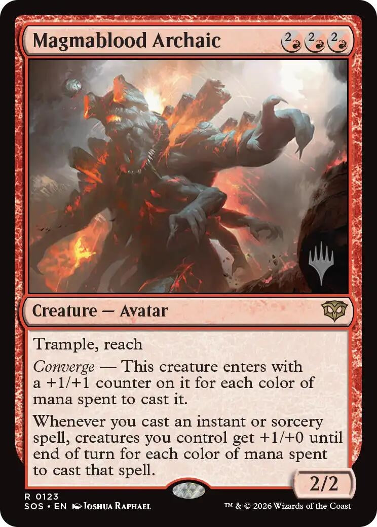 Image for Magmablood Archaic (123) (Promo Pack: Secrets of Strixhaven) - Magic: The Gathering