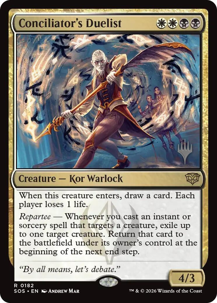 Image for Conciliator's Duelist (182) (Promo Pack: Secrets of Strixhaven) - Magic: The Gathering