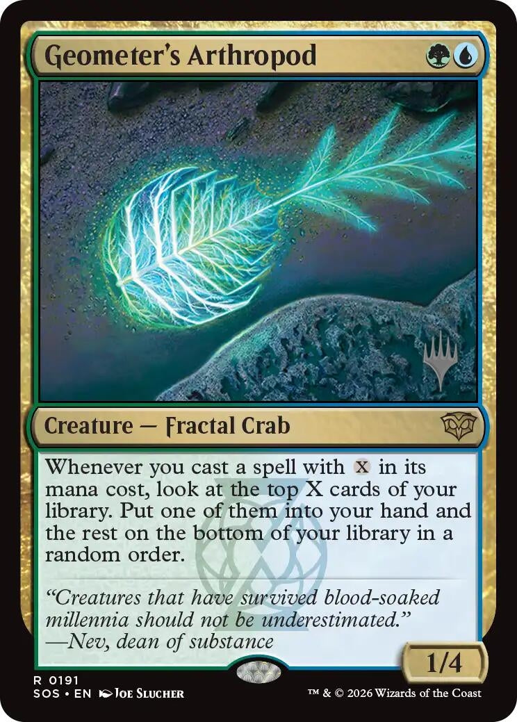 Image for Geometer's Arthropod (191) (Promo Pack: Secrets of Strixhaven) - Magic: The Gathering