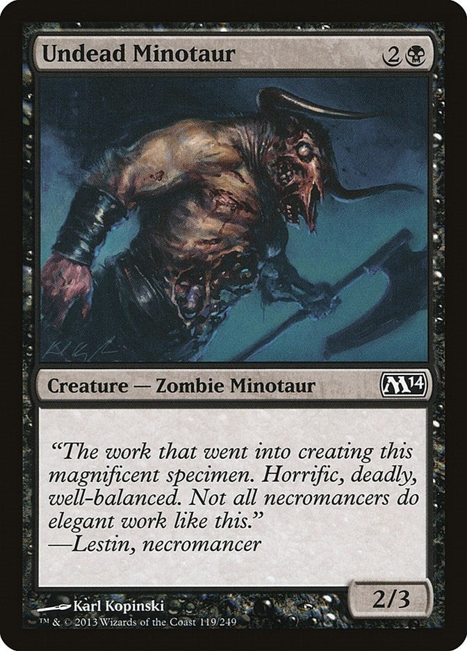 Image for Undead Minotaur (119) - Magic: The Gathering