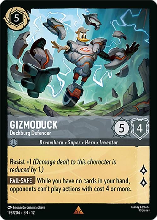 Image for Gizmoduck - Duckburg Defender (193/204) (Wilds Unknown) - Disney Lorcana