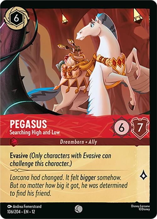Image for Pegasus - Searching High and Low (Foil) (106/204) (Wilds Unknown) - Disney Lorcana
