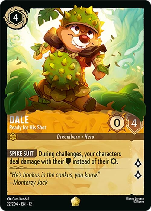 Image for Dale - Ready for His Shot (22/204) (Wilds Unknown) - Disney Lorcana