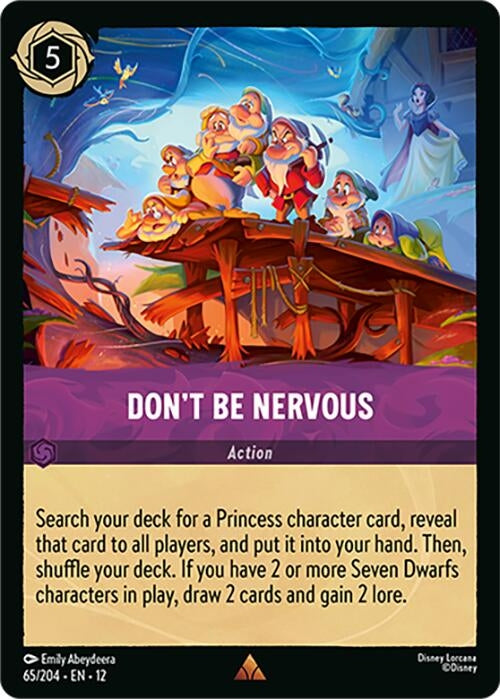 Image for Don't Be Nervous (65/204) (Wilds Unknown) - Disney Lorcana