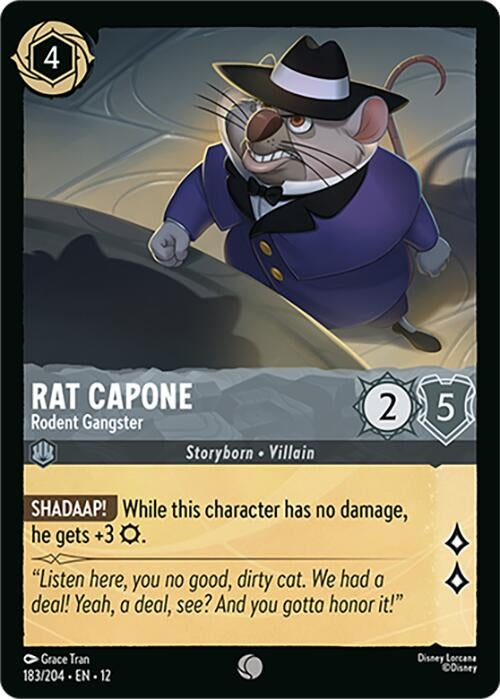 Image for Rat Capone - Rodent Gangster (183/204) (Wilds Unknown) - Disney Lorcana
