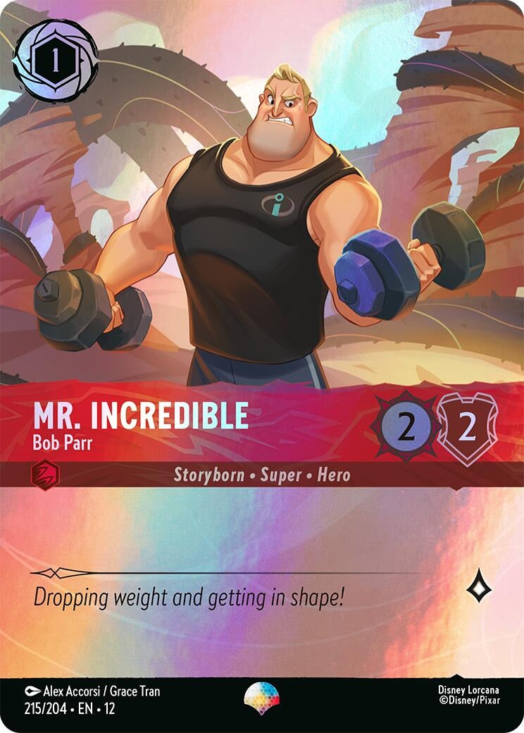 Image for Mr. Incredible - Bob Parr (Epic) (215/204) (Wilds Unknown) - Disney Lorcana