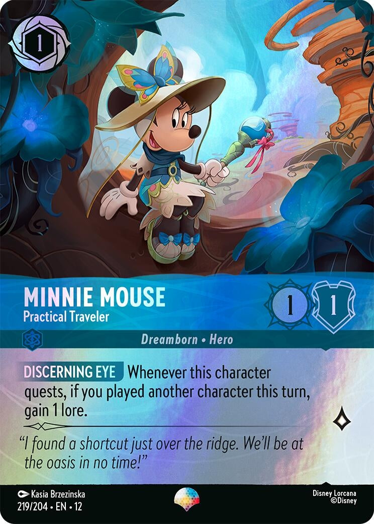 Image for Minnie Mouse - Practical Traveler (Epic) (219/204) (Wilds Unknown) - Disney Lorcana