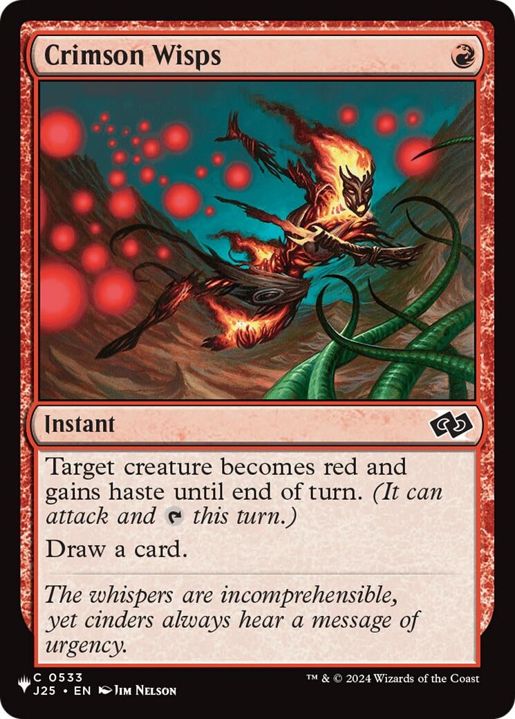 Image for Crimson Wisps (J25) (533) (The List Reprints) - Magic: The Gathering