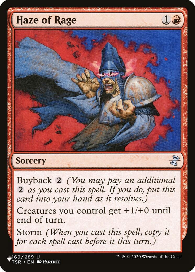 Image for Haze of Rage (169) (The List Reprints) - Magic: The Gathering