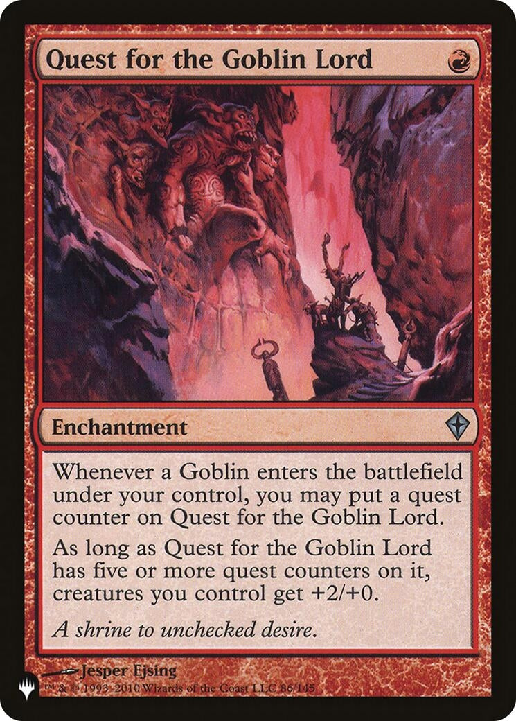 Image for Quest for the Goblin Lord (86) (The List Reprints) - Magic: The Gathering