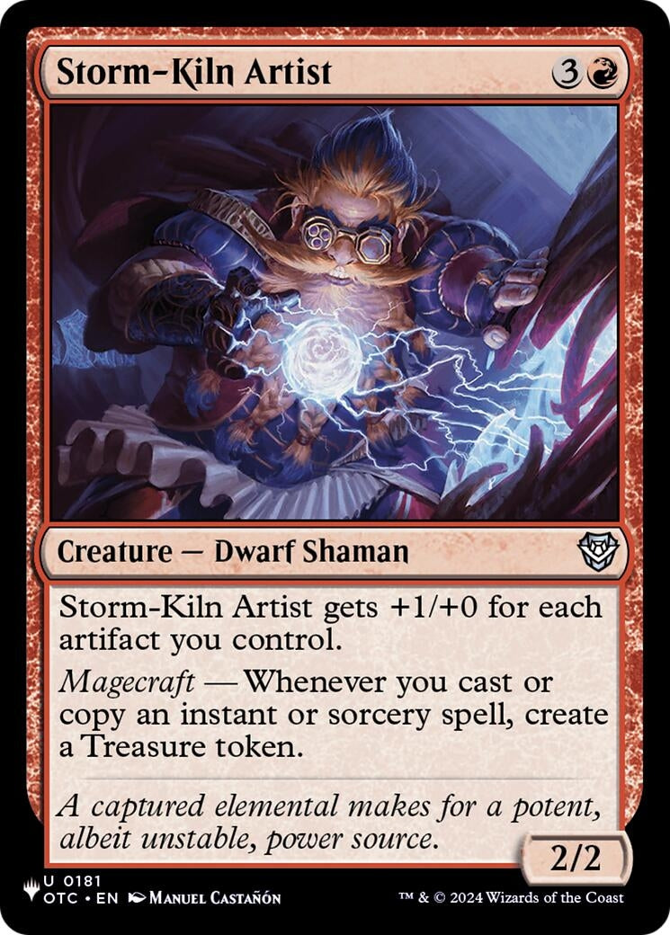 Image for Storm-Kiln Artist (OTC) (181) (The List Reprints) - Magic: The Gathering