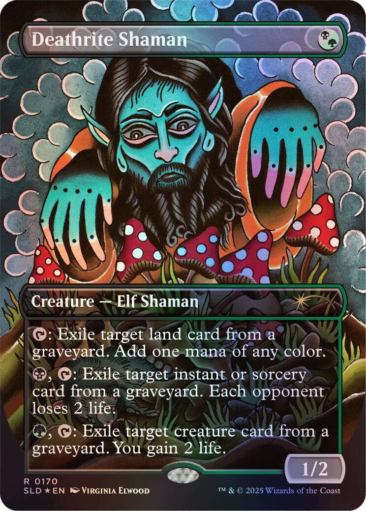 Image for Deathrite Shaman (Rainbow Foil) (170) (Secret Lair Drop Series) - Magic: The Gathering