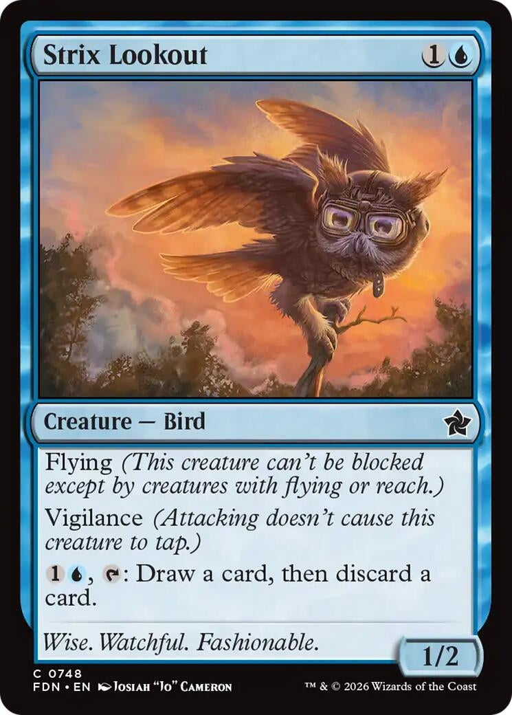 Image for Strix Lookout (0748) (748) (Foundations) - Magic: The Gathering