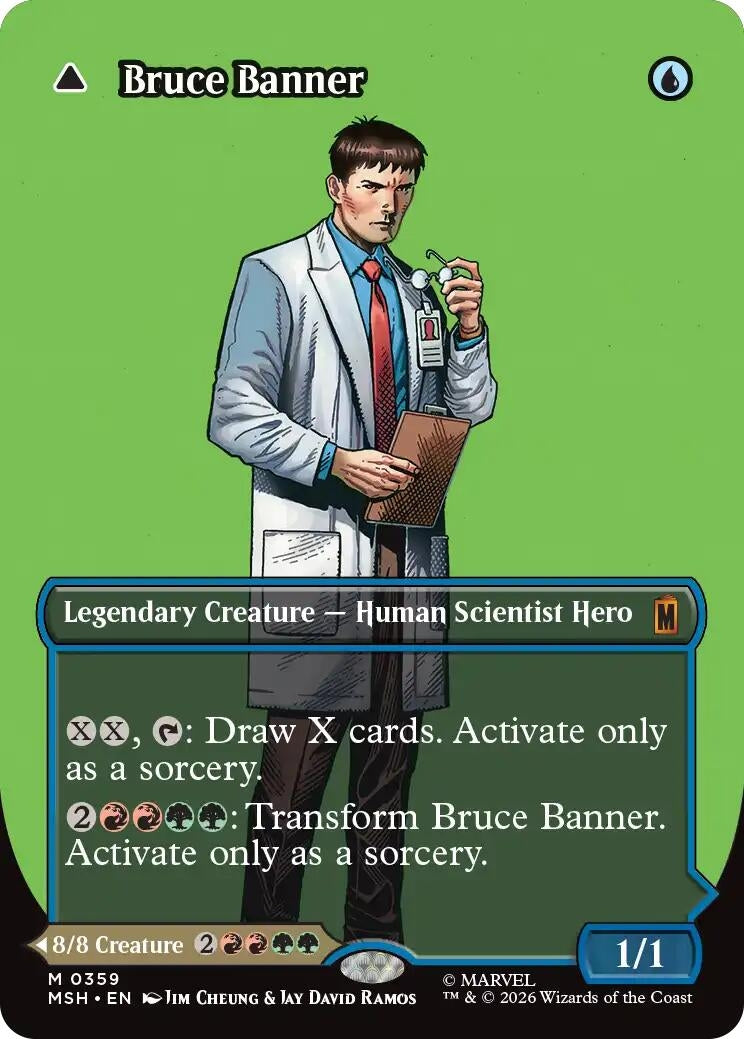 Image for Bruce Banner (Borderless) (0359) (359) (Marvel Super Heroes) - Magic: The Gathering