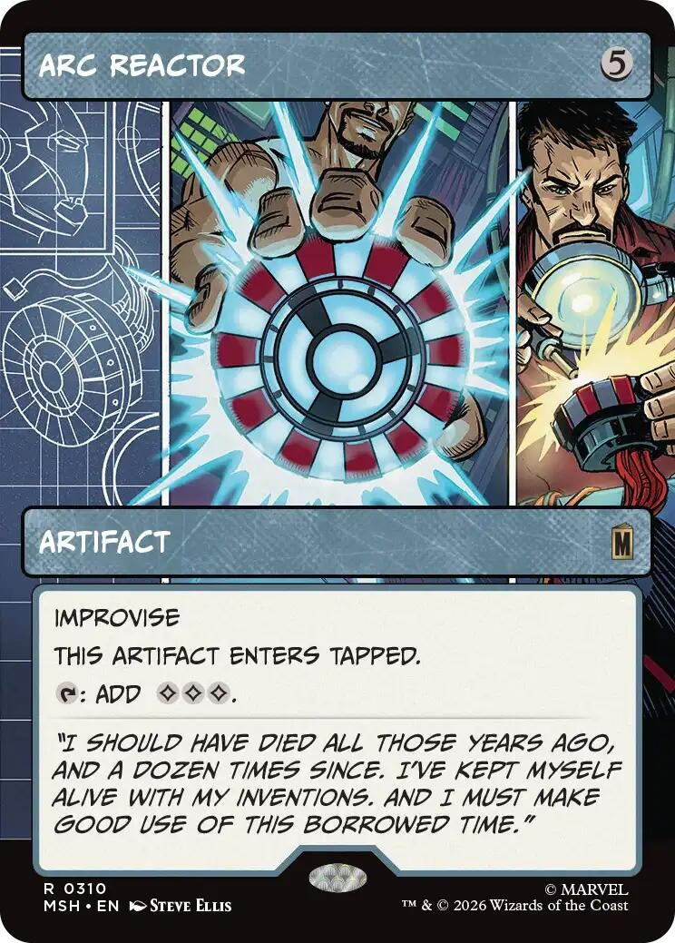 Image for Arc Reactor (Borderless) (310) (Marvel Super Heroes) - Magic: The Gathering