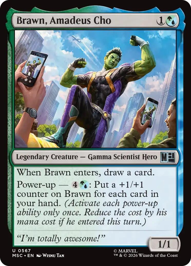 Image for Brawn, Amadeus Cho (567) (Commander: Marvel Super Heroes) - Magic: The Gathering