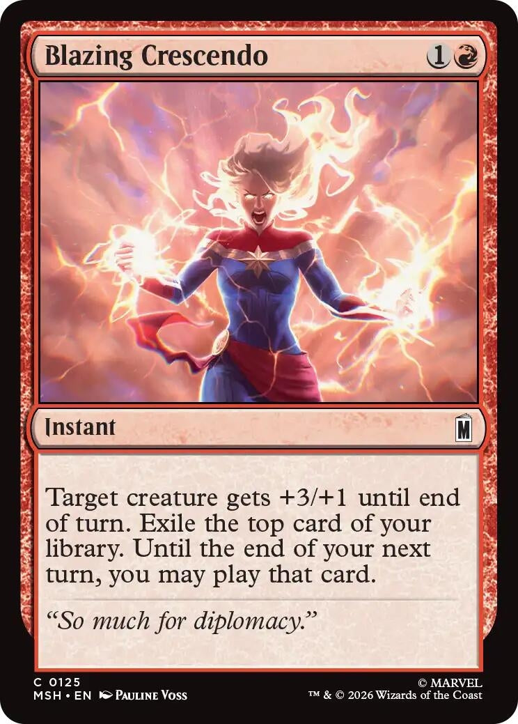 Blazing Crescendo (125) (Marvel Super Heroes)