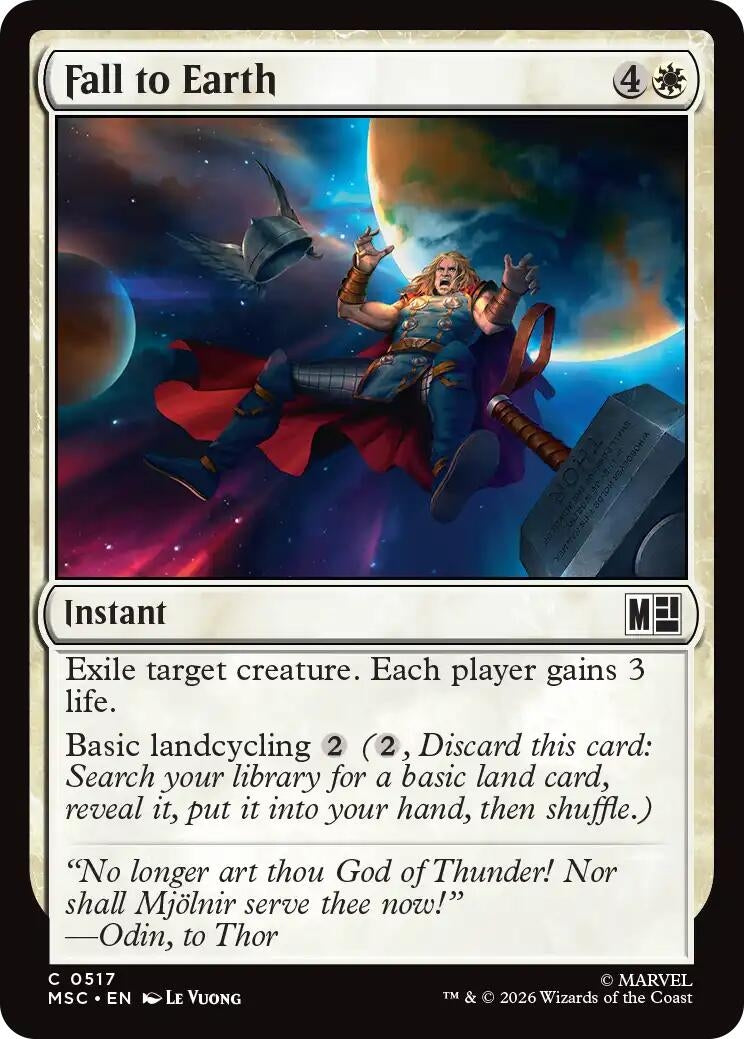 Image for Fall to Earth (517) (Commander: Marvel Super Heroes) - Magic: The Gathering