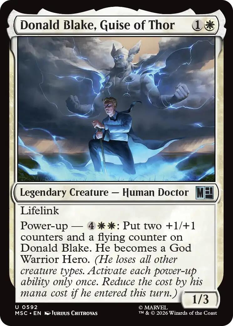 Donald Blake, Guise of Thor (592) (Marvel Super Heroes)