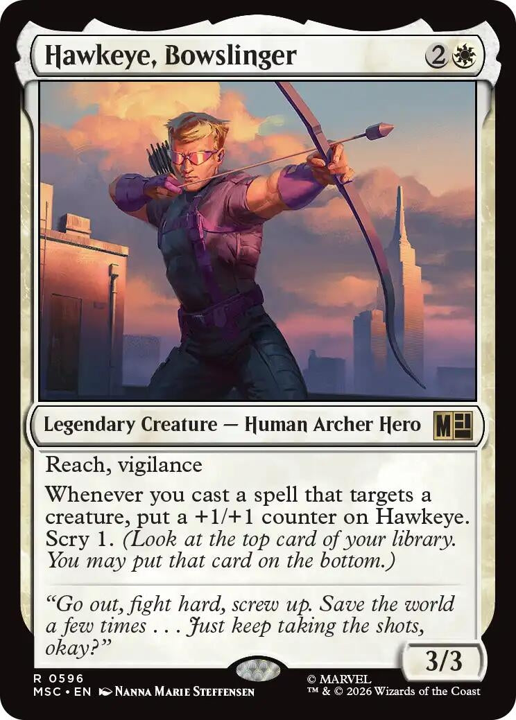 Hawkeye, Bowslinger (596) (Marvel Super Heroes)