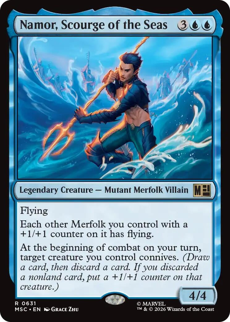 Image for Namor, Scourge of the Seas (631) (Commander: Marvel Super Heroes) - Magic: The Gathering
