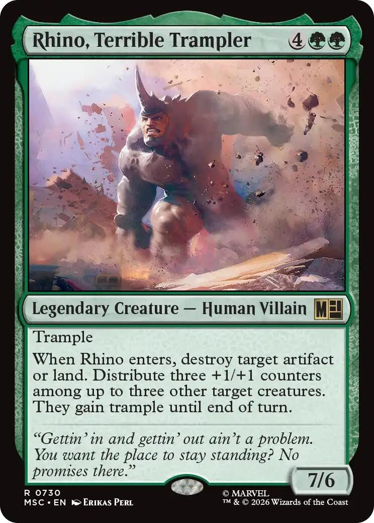Rhino, Terrible Trampler (730) (Marvel Super Heroes)