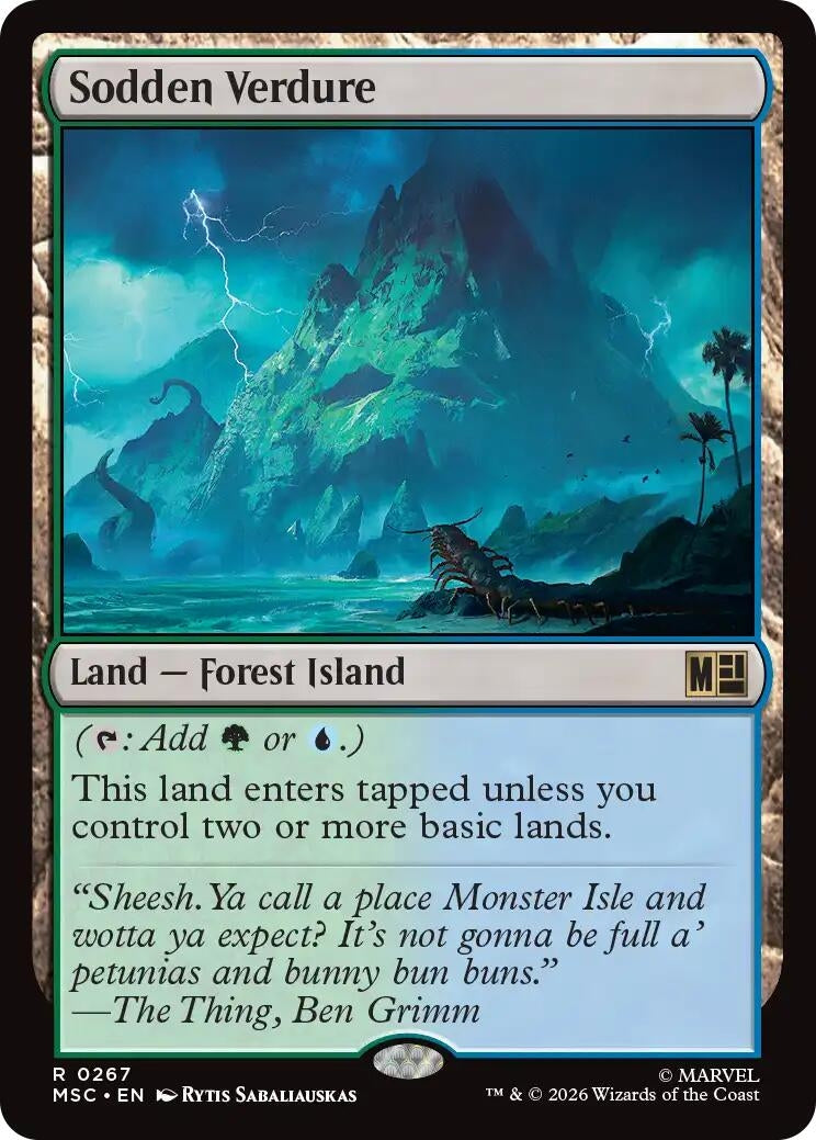 Image for Sodden Verdure (Surge Foil) (267) (Commander: Marvel Super Heroes) - Magic: The Gathering