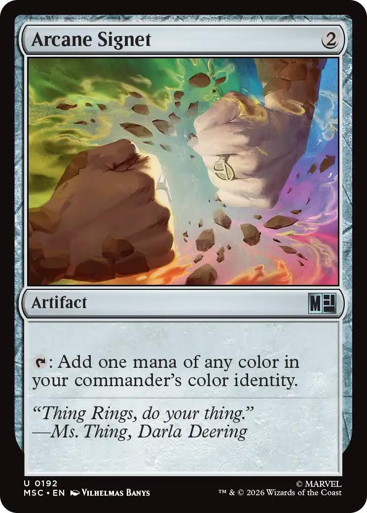 Image for Arcane Signet (0192) (192) (Commander: Marvel Super Heroes) - Magic: The Gathering