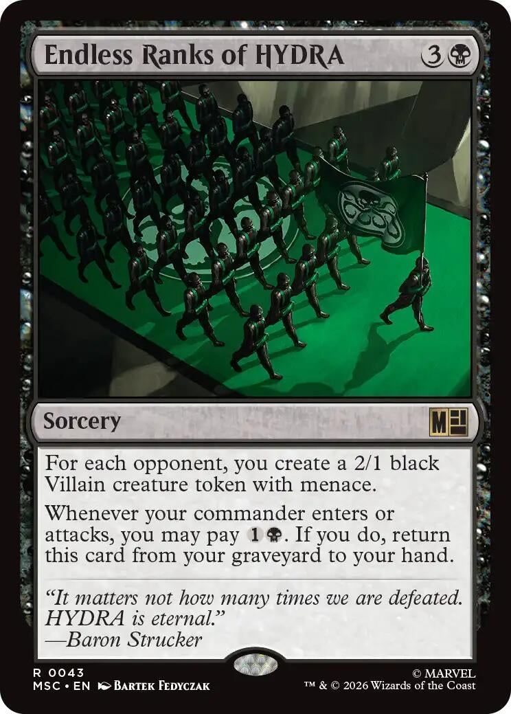 Image for Endless Ranks of HYDRA (43) (Commander: Marvel Super Heroes) - Magic: The Gathering