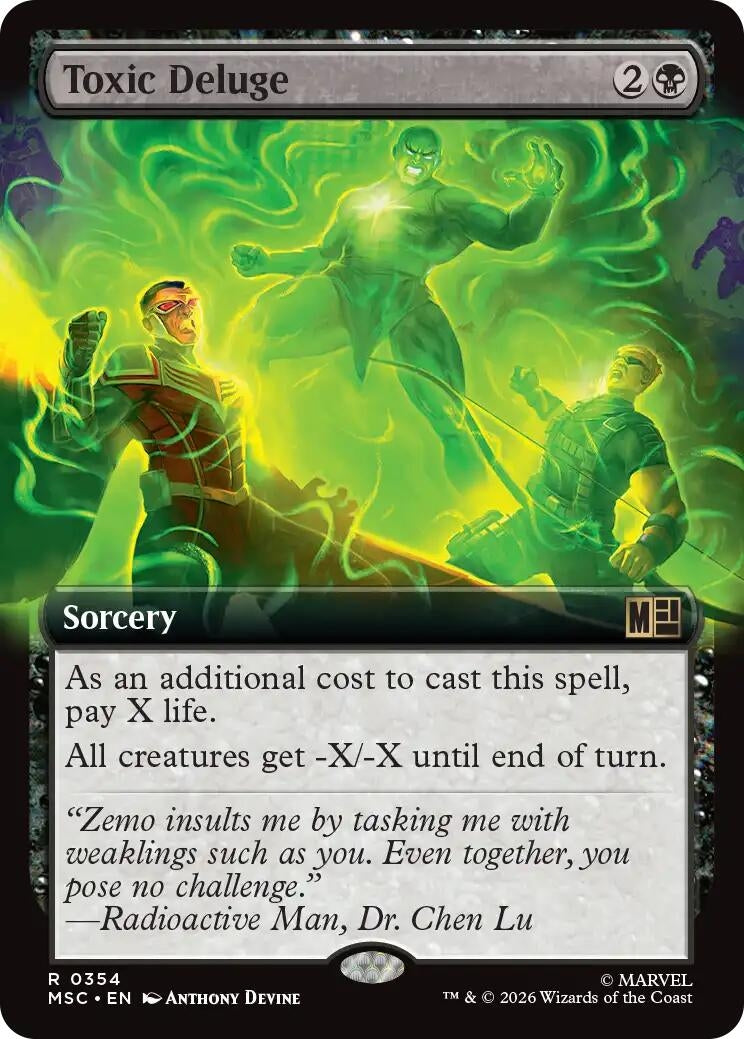 Image for Toxic Deluge (Extended Art) (354) (Commander: Marvel Super Heroes) - Magic: The Gathering