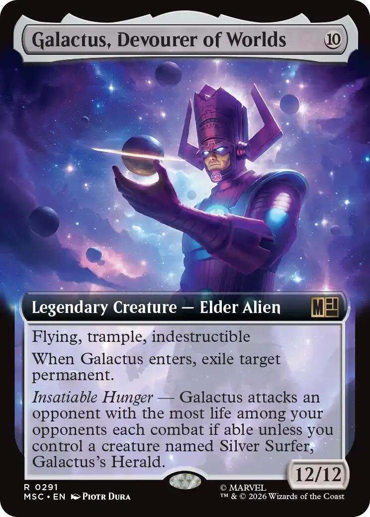 Image for Galactus, Devourer of Worlds (Extended Art) (291) (Commander: Marvel Super Heroes) - Magic: The Gathering