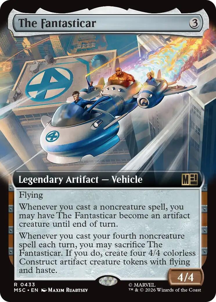 Image for The Fantasticar (Extended Art) (433) (Commander: Marvel Super Heroes) - Magic: The Gathering