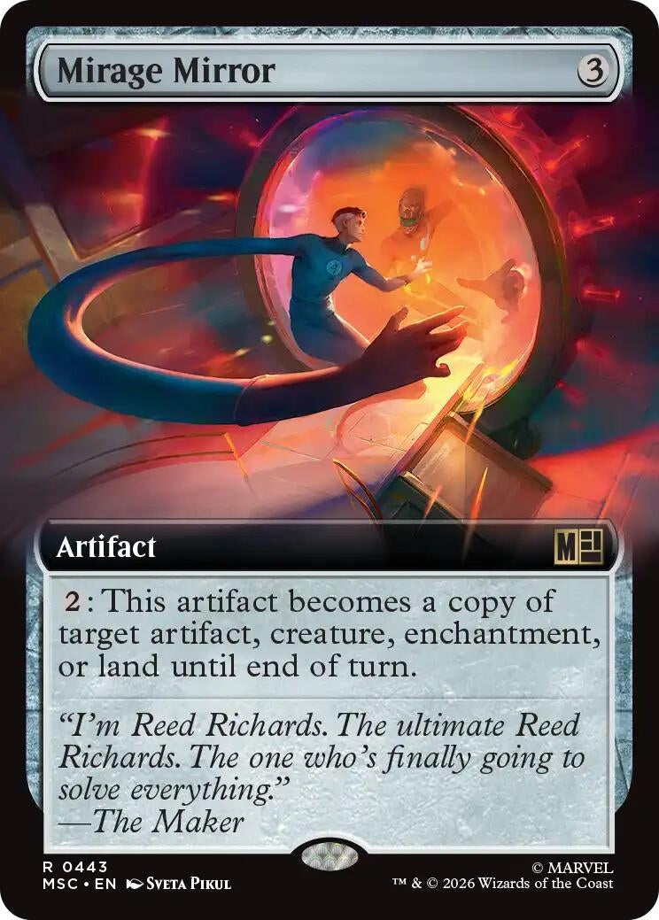Image for Mirage Mirror (Extended Art) (443) (Commander: Marvel Super Heroes) - Magic: The Gathering