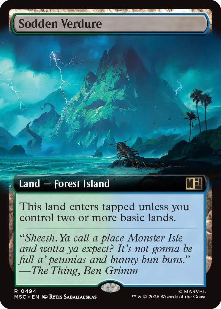 Image for Sodden Verdure (Extended Art) (494) (Commander: Marvel Super Heroes) - Magic: The Gathering