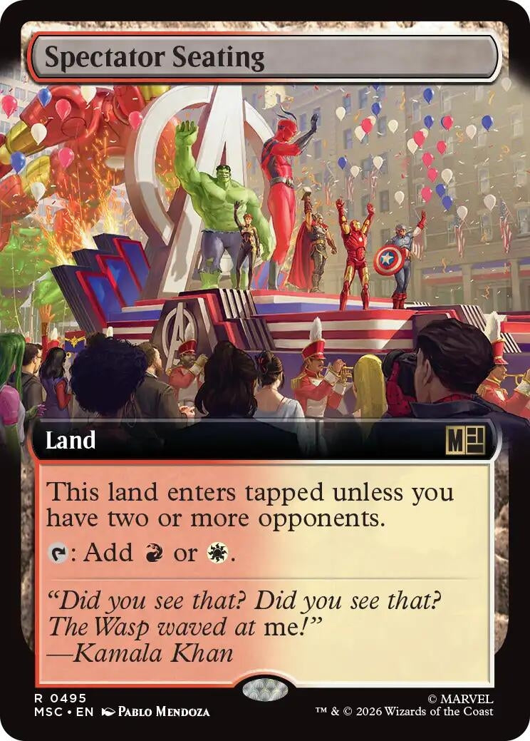 Image for Spectator Seating (Extended Art) (495) (Commander: Marvel Super Heroes) - Magic: The Gathering