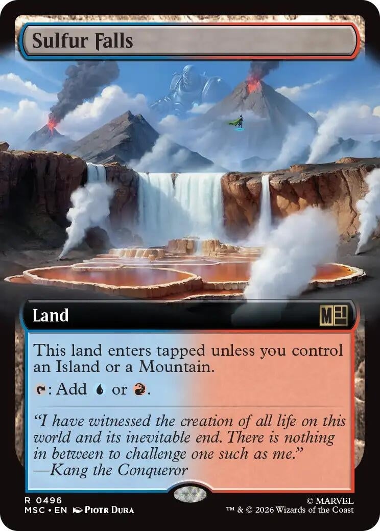 Image for Sulfur Falls (Extended Art) (496) (Commander: Marvel Super Heroes) - Magic: The Gathering
