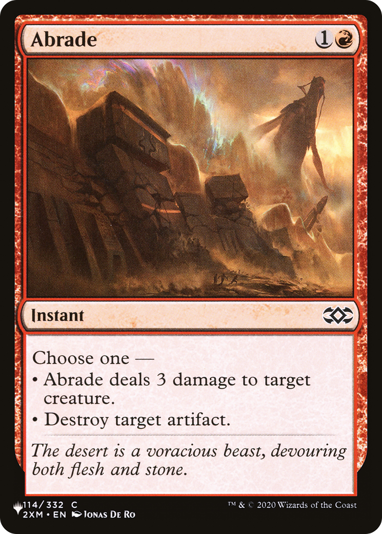 Abrade (2XM) (114/332) (The List Reprints)