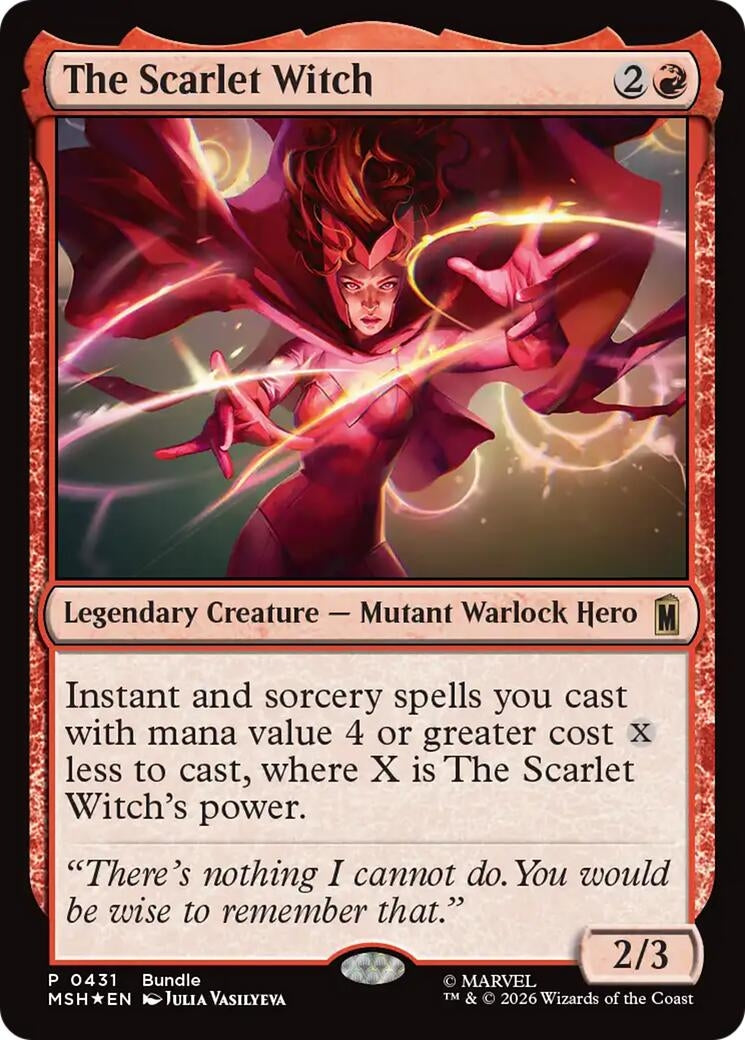 Image for The Scarlet Witch (431) (Unique and Miscellaneous Promos) - Magic: The Gathering