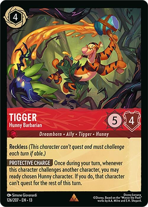 Image for Tigger - Hunny Barbarian (126/204) (Attack of the Vine!) - Disney Lorcana