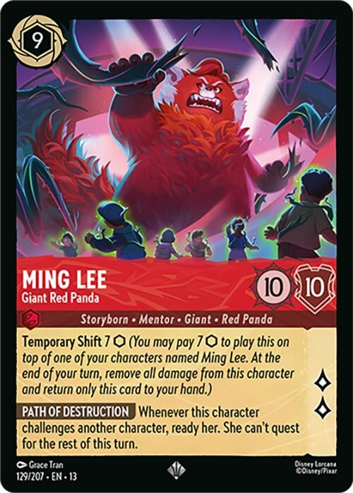 Image for Ming Lee - Giant Red Panda (129/204) (Attack of the Vine!) - Disney Lorcana