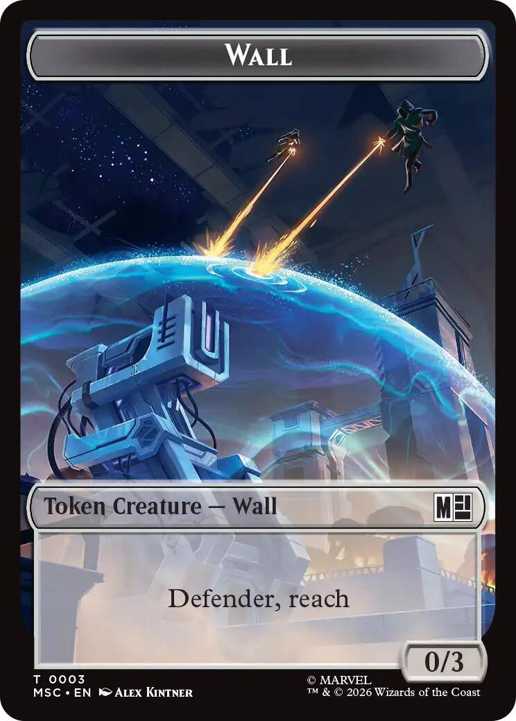 Image for Wall // Council of Reeds Double-Sided Token (3 // 8) (Commander: Marvel Super Heroes) (MSC) - Magic: The Gathering