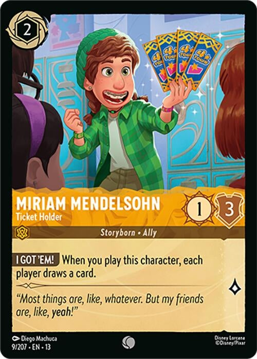Image for Miriam Mendelsohn - Ticket Holder (9/204) (Attack of the Vine!) (13) - Disney Lorcana