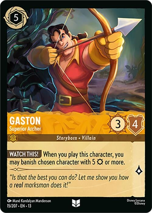 Image for Gaston - Superior Archer (15/204) (Attack of the Vine!) (13) - Disney Lorcana