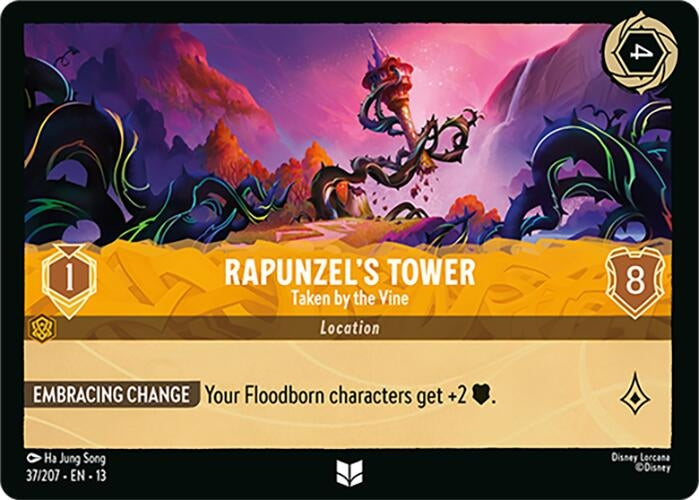Image for Rapunzel's Tower - Taken by the Vine (37/204) (Attack of the Vine!) (13) - Disney Lorcana