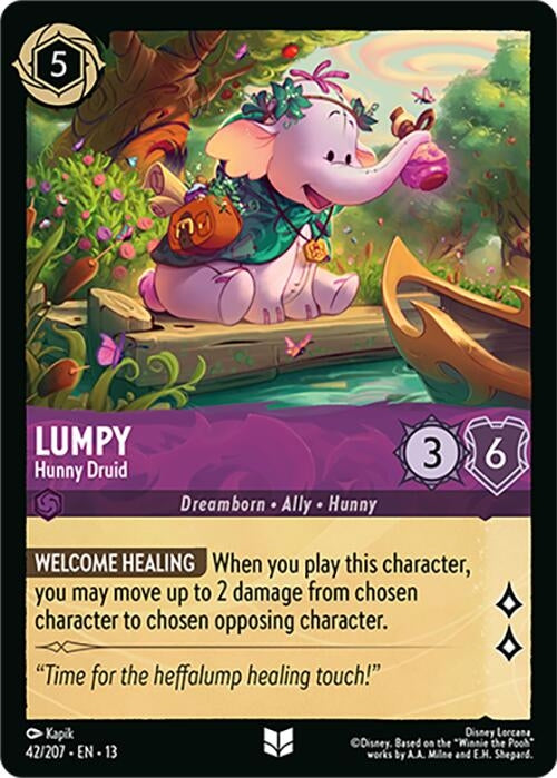 Image for Lumpy - Hunny Druid (42/204) (Attack of the Vine!) (13) - Disney Lorcana