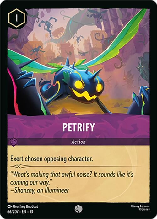 Image for Petrify (66/204) (Attack of the Vine!) (13) - Disney Lorcana