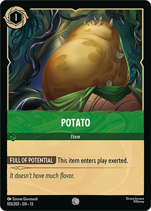 Image for Potato (105/204) (Attack of the Vine!) (13) - Disney Lorcana