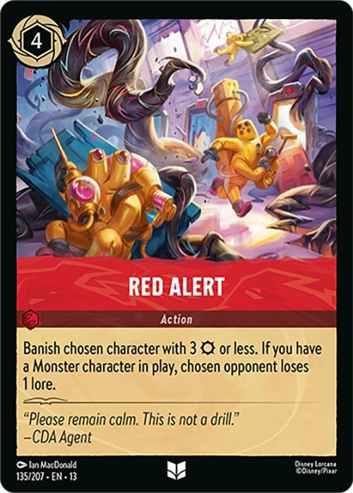 Image for Red Alert (135/204) (Attack of the Vine!) (13) - Disney Lorcana