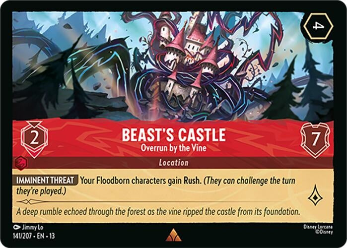 Image for Beast's Castle - Overrun by the Vine (141/204) (Attack of the Vine!) (13) - Disney Lorcana