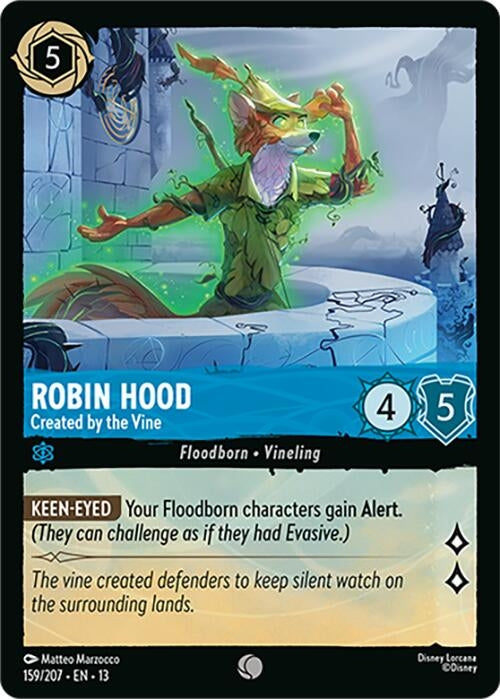 Image for Robin Hood - Created by the Vine (159/204) (Attack of the Vine!) (13) - Disney Lorcana